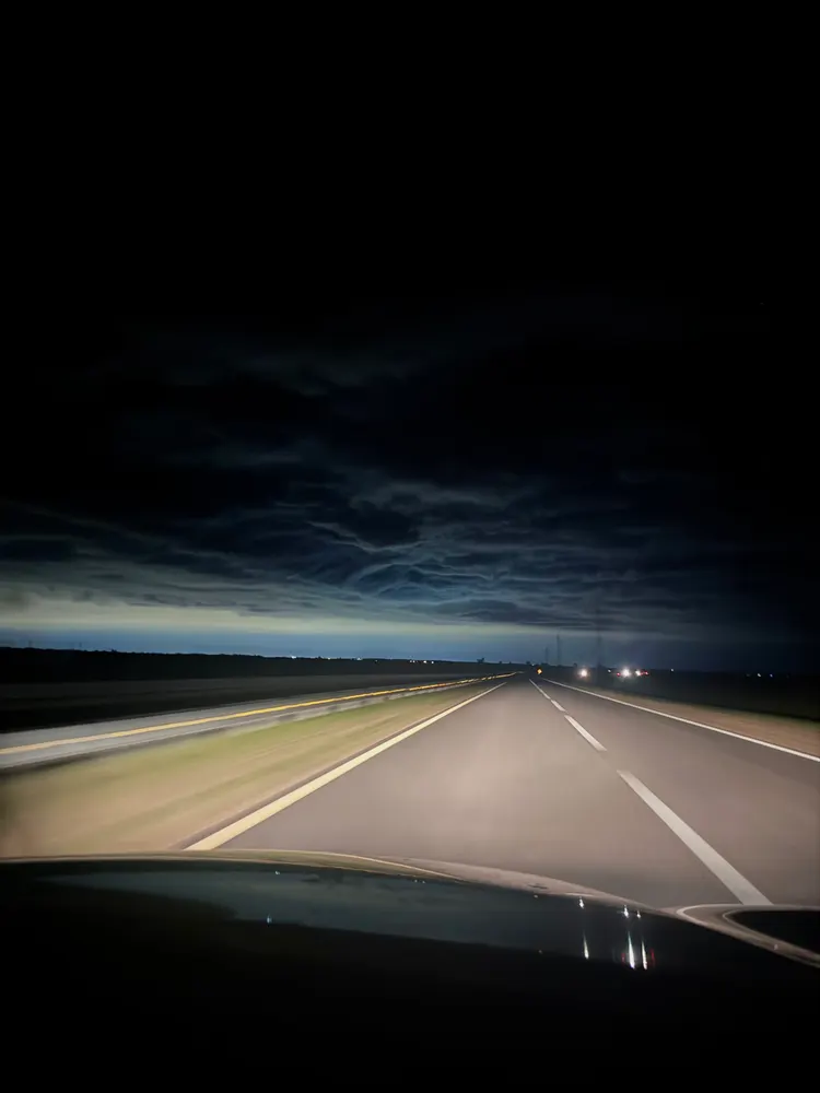 La ruta de noche, camino a Tancacha